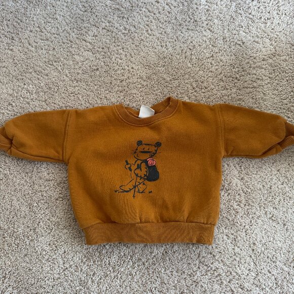 Zara Other - Zara Baby Sweatshirt | 6–9 Months | Hobbes + Character Print